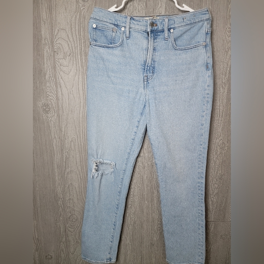 Madwell The Perfect Vintage Jeans Light‎ Blue Distressed Women's Jeans